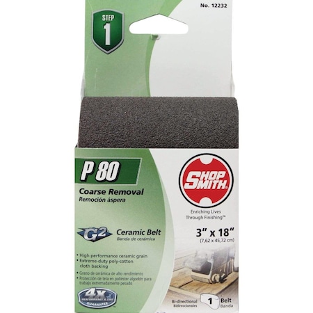 Gator Finishing Platinum 3 In. x 18 In. 80 Grit Medium Heavy Duty Sanding Belt 7085